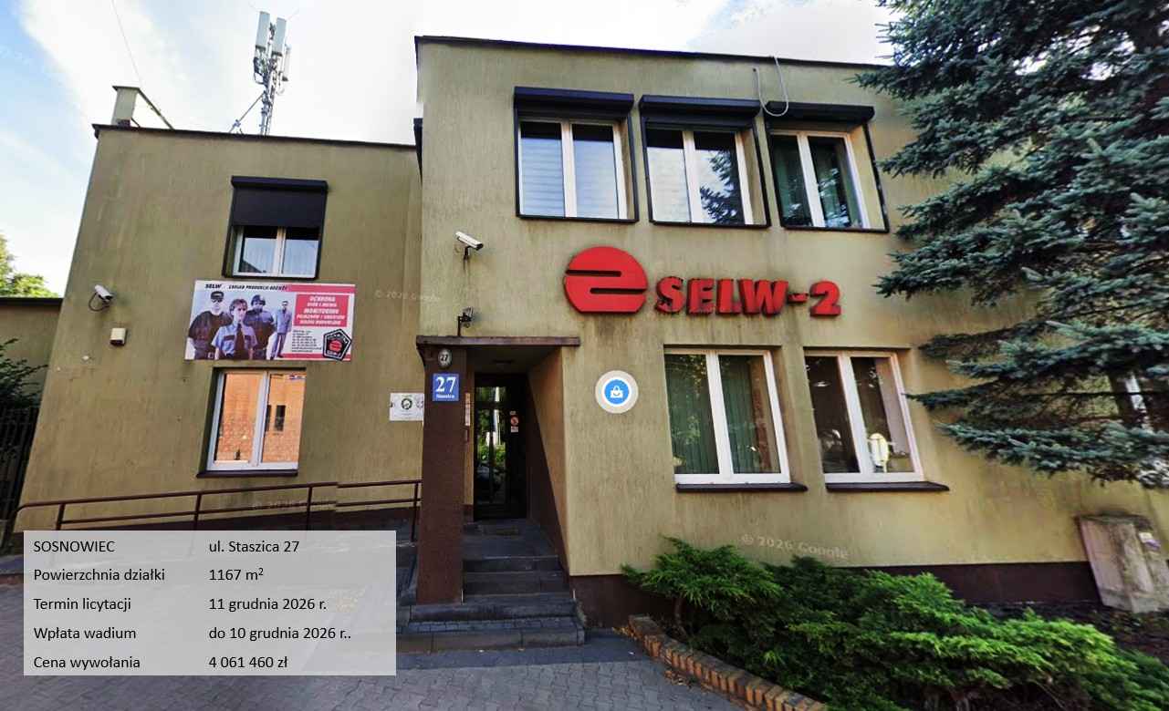 Licytacja, budynek usługowo-biurowy, Śląsk Sosnowiec - zdjęcie 1