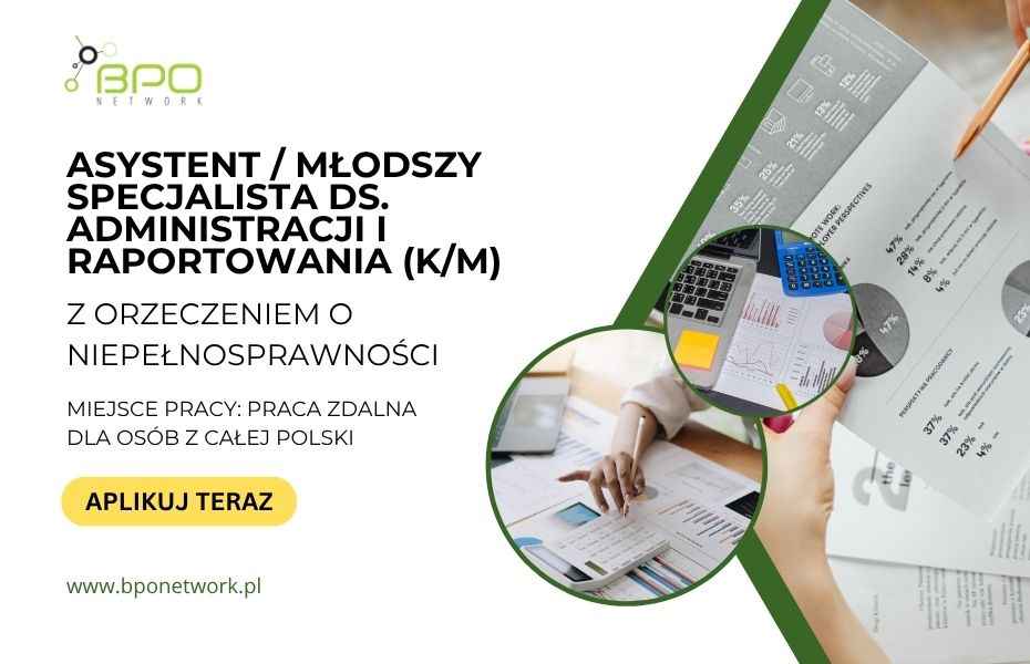 Asystent/Młodszy Specjalista ds. Administracji i Raportowania (K/M) Ochota - zdjęcie 1