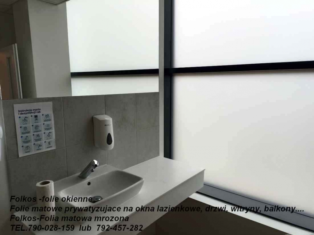 Okno w łazience -Zasłaniamy okno w łazience- Oklejamy okna łazienkowe Ochota - zdjęcie 4