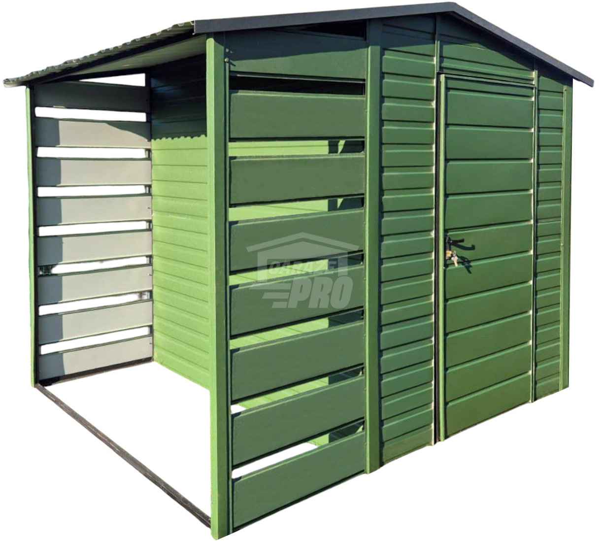 Schowek - domek ogrodowy 2x2m + wiata 1m - drzwi - okno dach GP604 Kwidzyn - zdjęcie 1