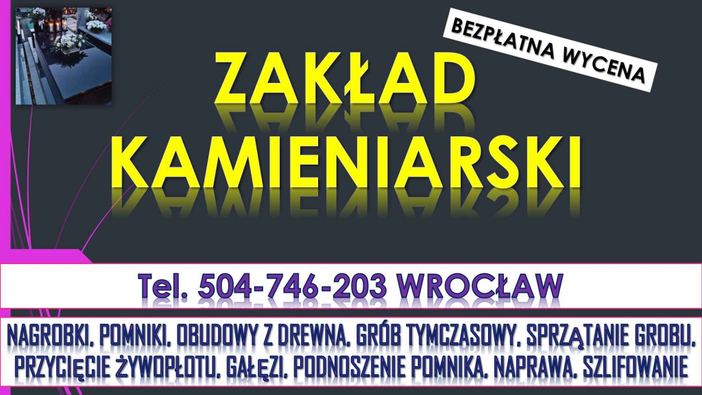 Cennik , cmentarz osobowice, grabiszyński, Kiełczowska, Kiełczów. Psie Pole - zdjęcie 3