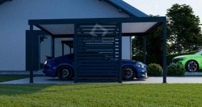 CarPort PREMIUM - Wiata samochodowa 5x5 Antracyt Zabudowa - CP101 Niepołomice - zdjęcie 4