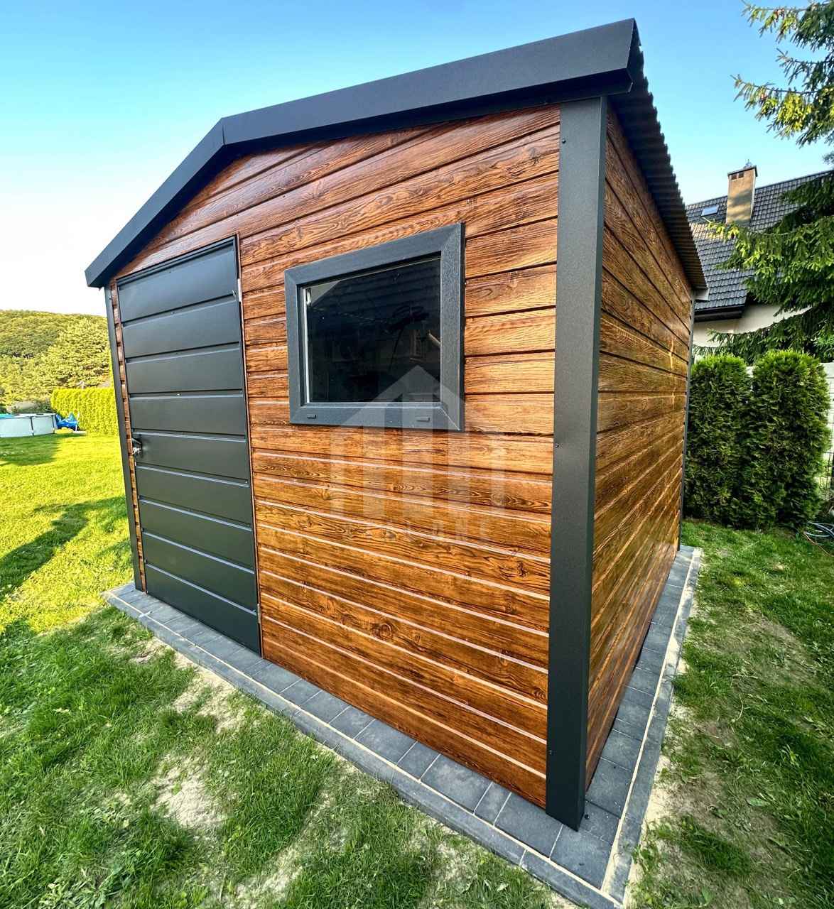 Schowek - domek 2,5x2,5m - drzwi - okno - jasny orzech SO148 Radom - zdjęcie 2