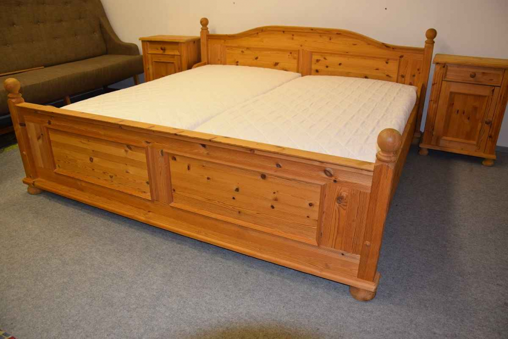 łóżko z materacami i szafkami - komplet jak nowy Olsztyn - zdjęcie 2