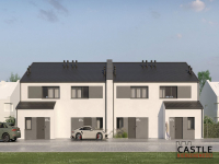 Komfortowy  bliźniak do wykończenia. Dachowa