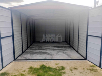 Garaż blaszany 3x5 Brama + drzwi -  Brąz  dwuspadowy GP210 Piła - zdjęcie 5