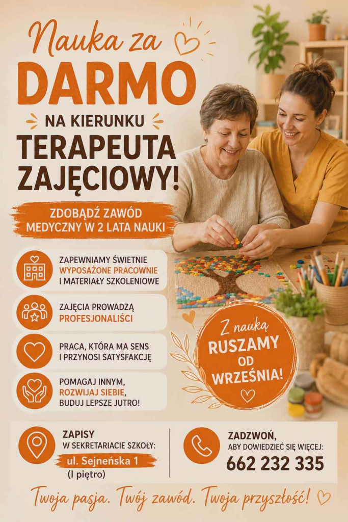TERAPEUTA ZAJĘCIOWY - NAUKA ZA DARMO! Suwałki - zdjęcie 1