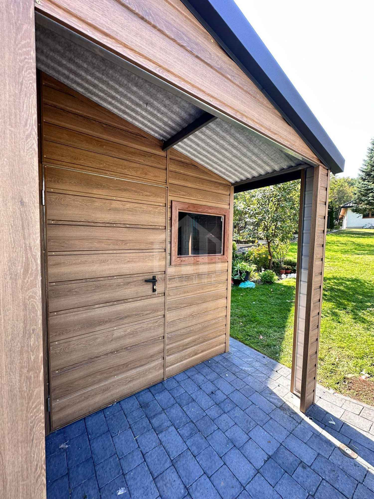 Garaż blaszany 8x6m + wnęka brama drzwi okno blachodachówka SO139 Niepołomice - zdjęcie 4