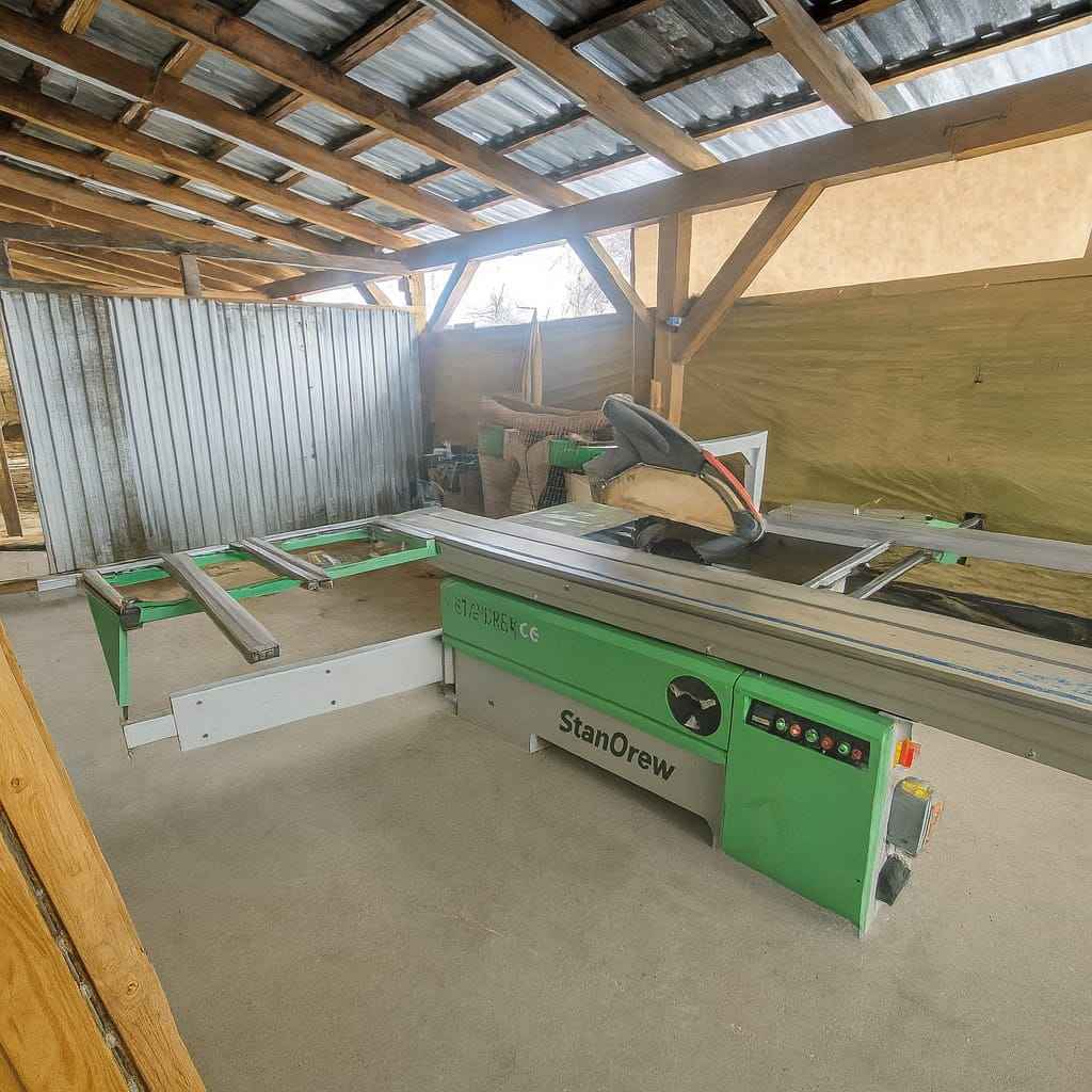 Piła formatowa z wózkiem 330 pocinak 2 worki z wyciągiem Parzynów - zdjęcie 1