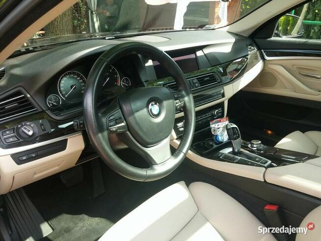 BMW F11 525d xd automat HUD skóra panorama dociągi Webasto Warszawa - zdjęcie 1
