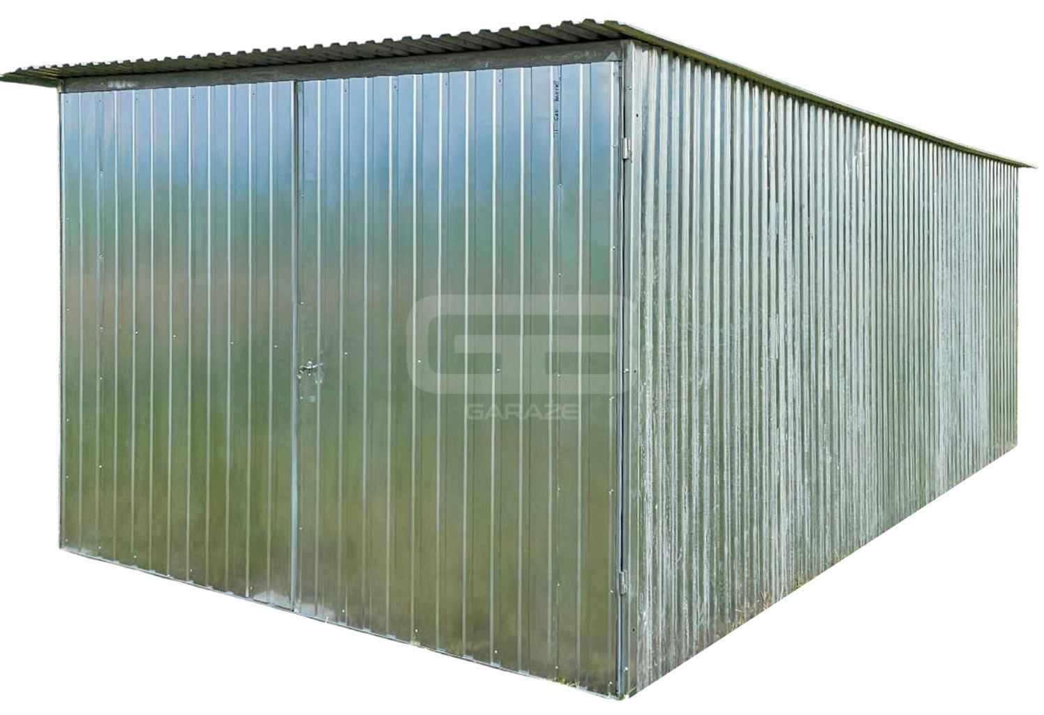 Garaż 3×5 m blaszany II gat. konstrukcja wolnostojąca na budowe GB114 Września - zdjęcie 1