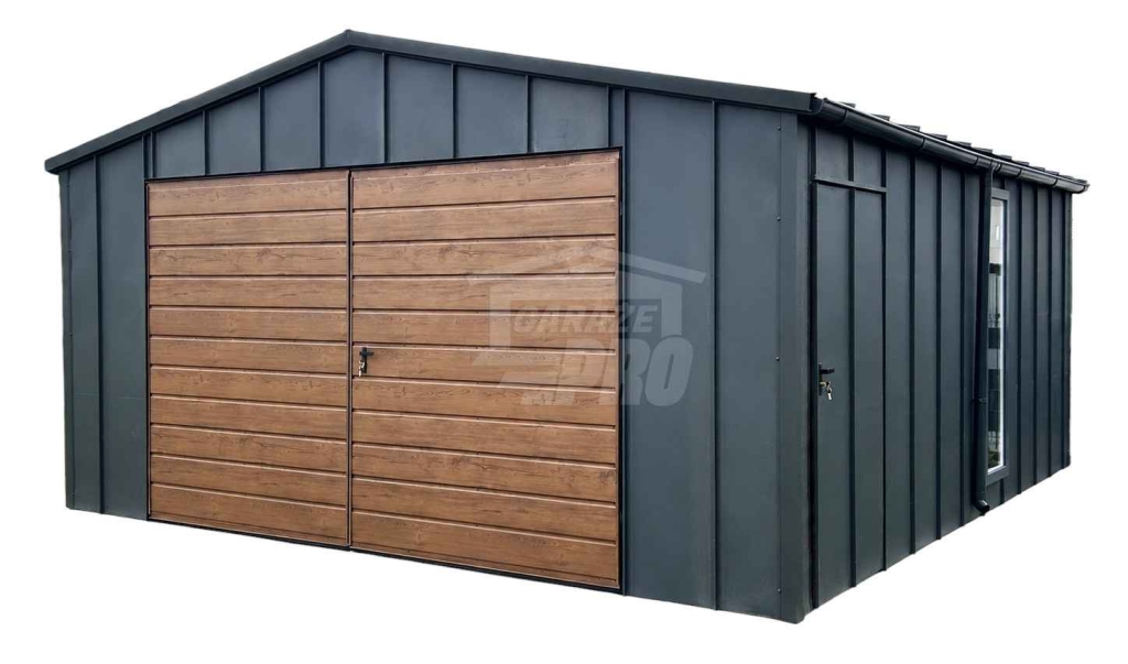 Garaż blaszany 5x6 m brama 2x okno blacha na rąbek dach rynny GP743 Lubin - zdjęcie 1