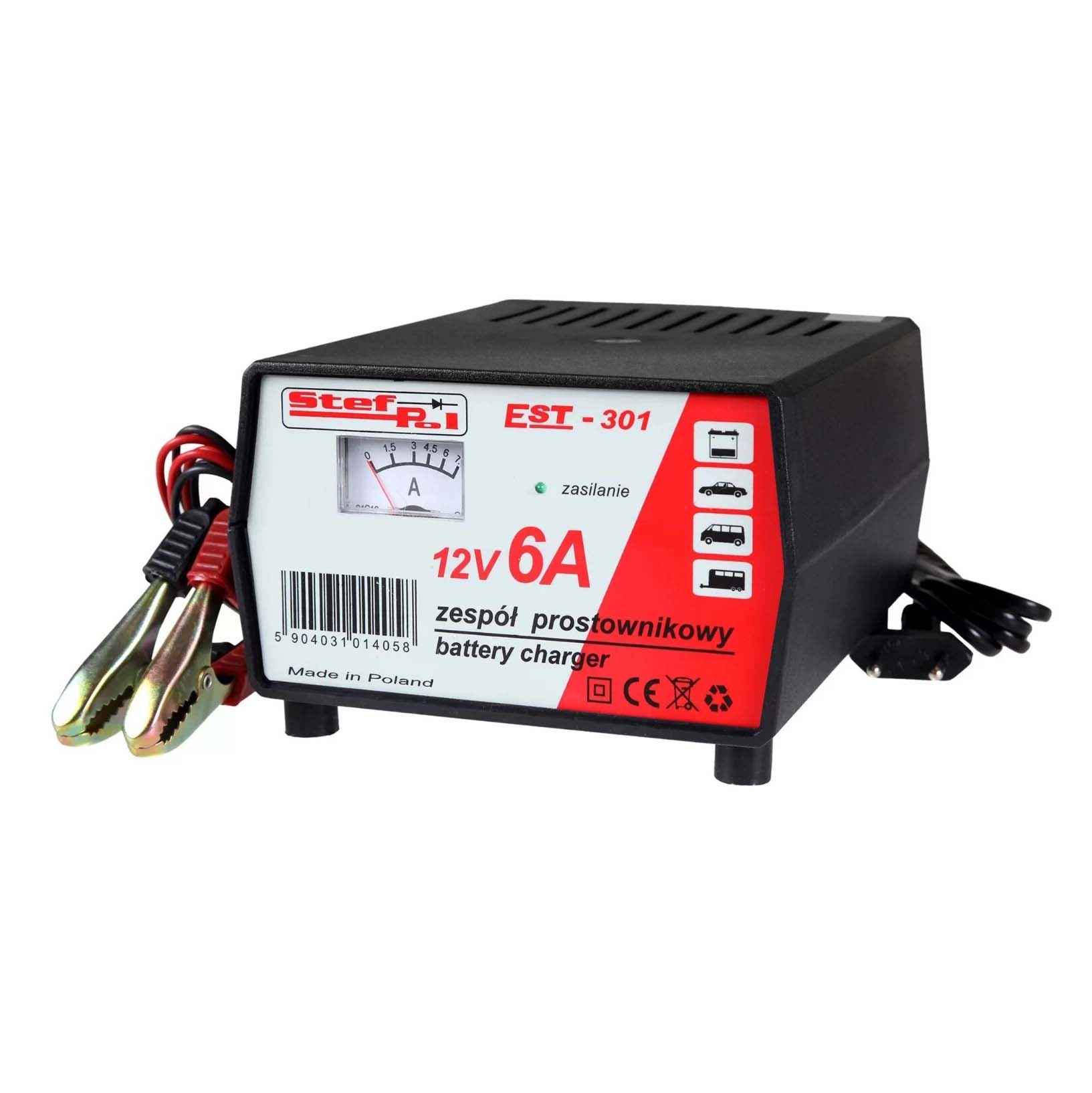 Prostownik Stef-Pol EST-305 12V/15A LUB EST-301 12V/6A Radom - zdjęcie 2