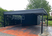 Wiata samochodowa 6x5 + pomieszczenie gospodarcze GP168 Gdańsk - zdjęcie 5