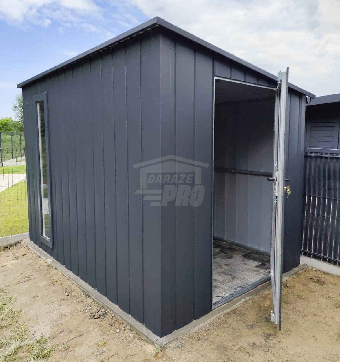 Schowek - domek ogrodowy 3x2m - drzwi - okno  dach rynna  GP700 Ełk - zdjęcie 2