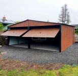 Garaż blaszany 6x7 wolnostojący 2x Brama uchylna Dach GB183 Biała Podlaska - zdjęcie 4