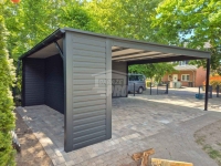 Wiata samochodowa CarPort 6x6 - rynna - dach spad w tył  GP662 Gorzów Wielkopolski - zdjęcie 2
