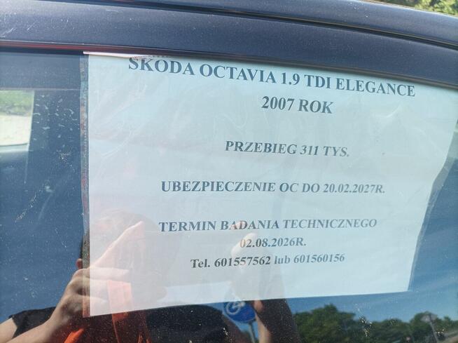 Skoda octavia1.9 TDI elegance 2007 rok Siemianice - zdjęcie 4