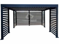 CarPort PREMIUM - wiata samochodowa 4x6  dodatkowa zabudowa CP122