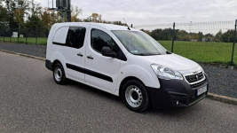 Peugeot Partner Long Tempomat 1.6HDi 2017r Klima Hak Czujniki Ekran Pabianice - zdjęcie 2