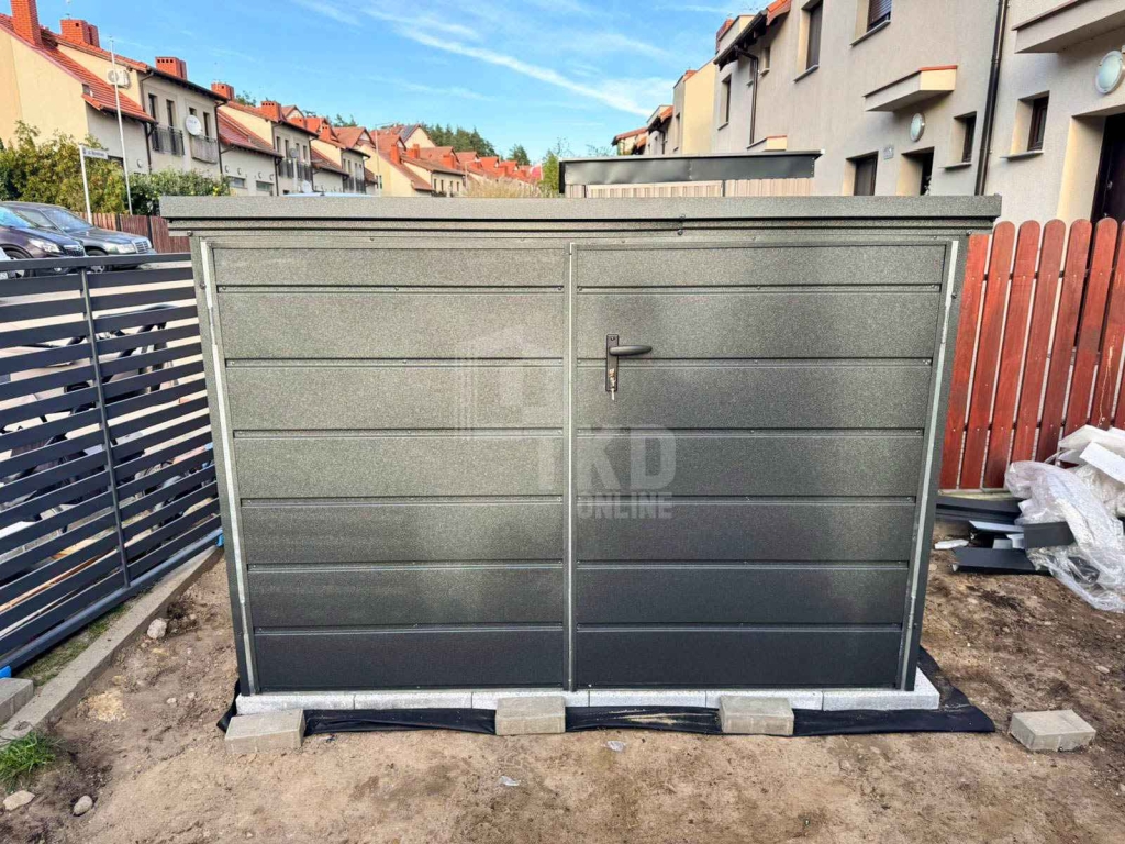Box rowerowy – schowek Moto-Box 2×1,3m – antracyt TKD451 Zamość - zdjęcie 4