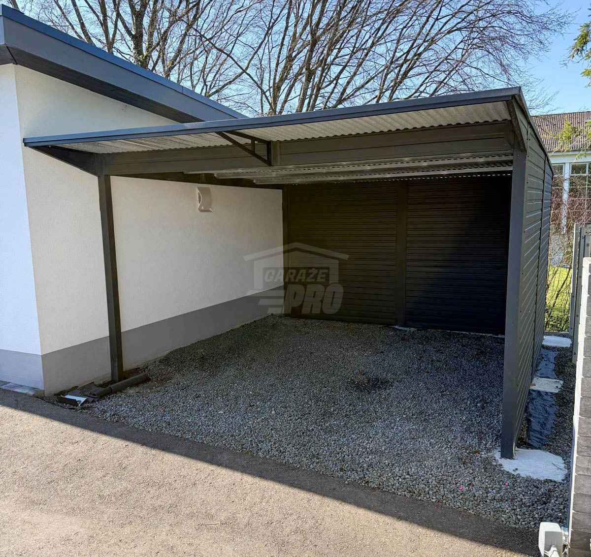 Wiata samochodowa CarPort 4x5 m  dodatkowa zabudowa  dach GP736 Łęczyca - zdjęcie 6