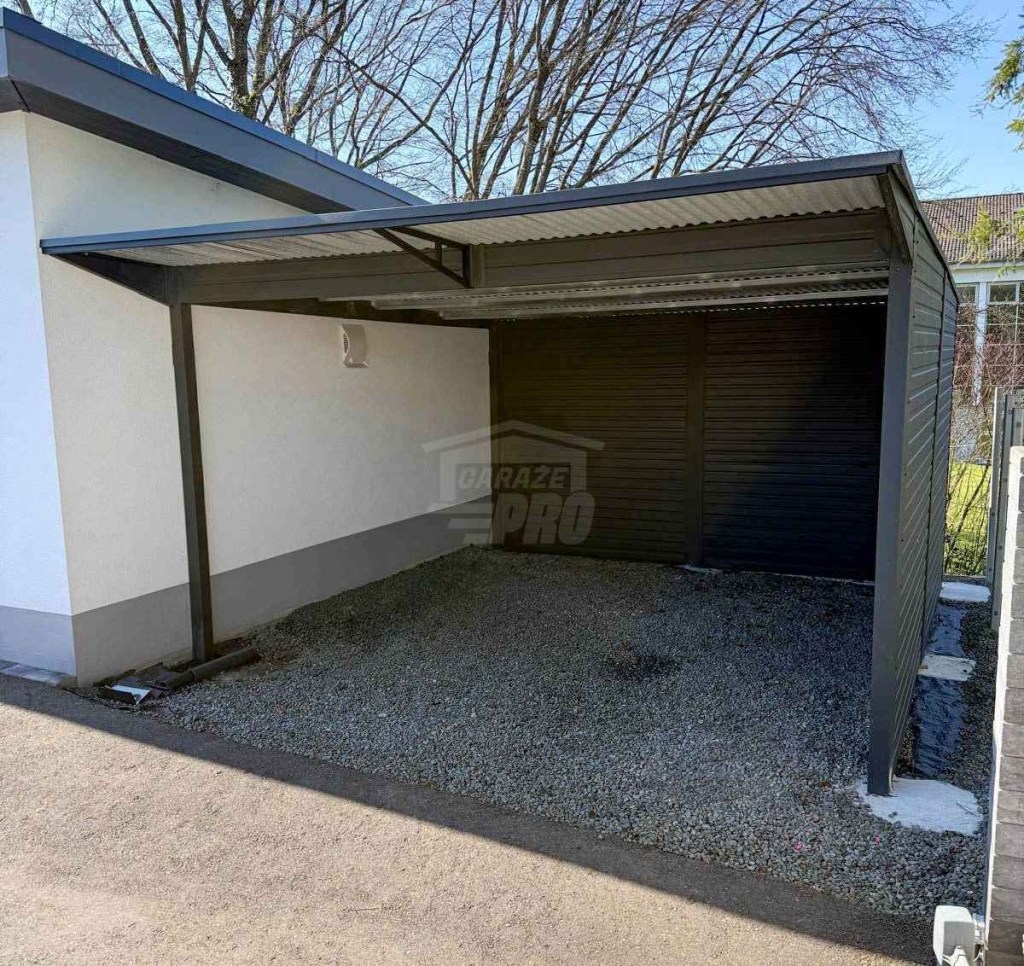 Wiata samochodowa CarPort 4x5 m  dodatkowa zabudowa  dach GP736 Łęczyca - zdjęcie 6