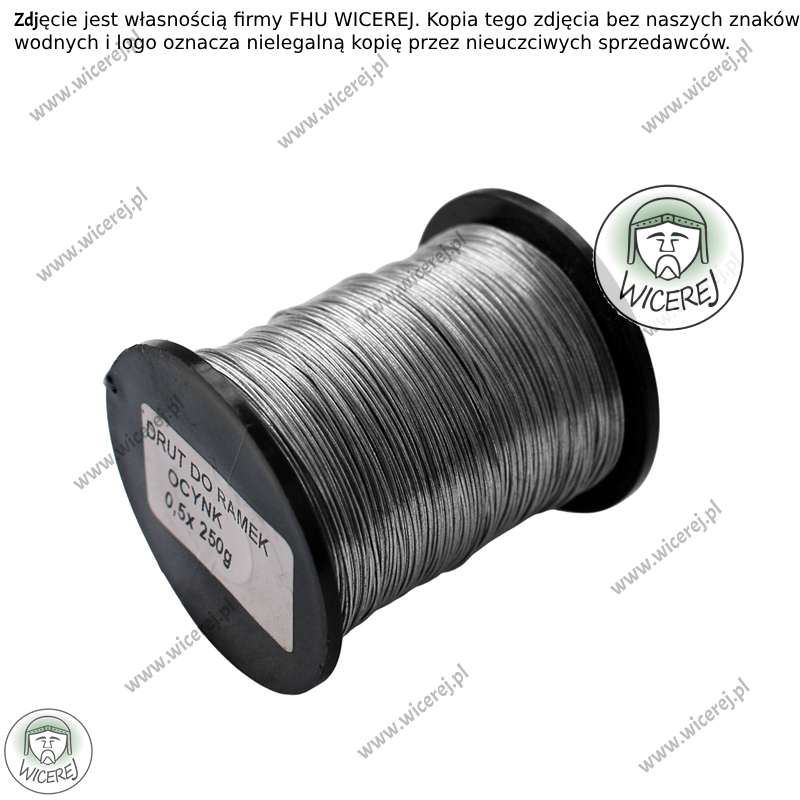 Drut pszczelarski do ramek 0,5mm - 0,25kg Ocynkowany ramki ule Jaśliska - zdjęcie 2