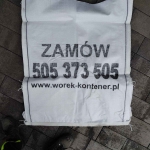 Worek Big Bag 1m3 Wywóz gruzu Zabrze Katowice Tychy