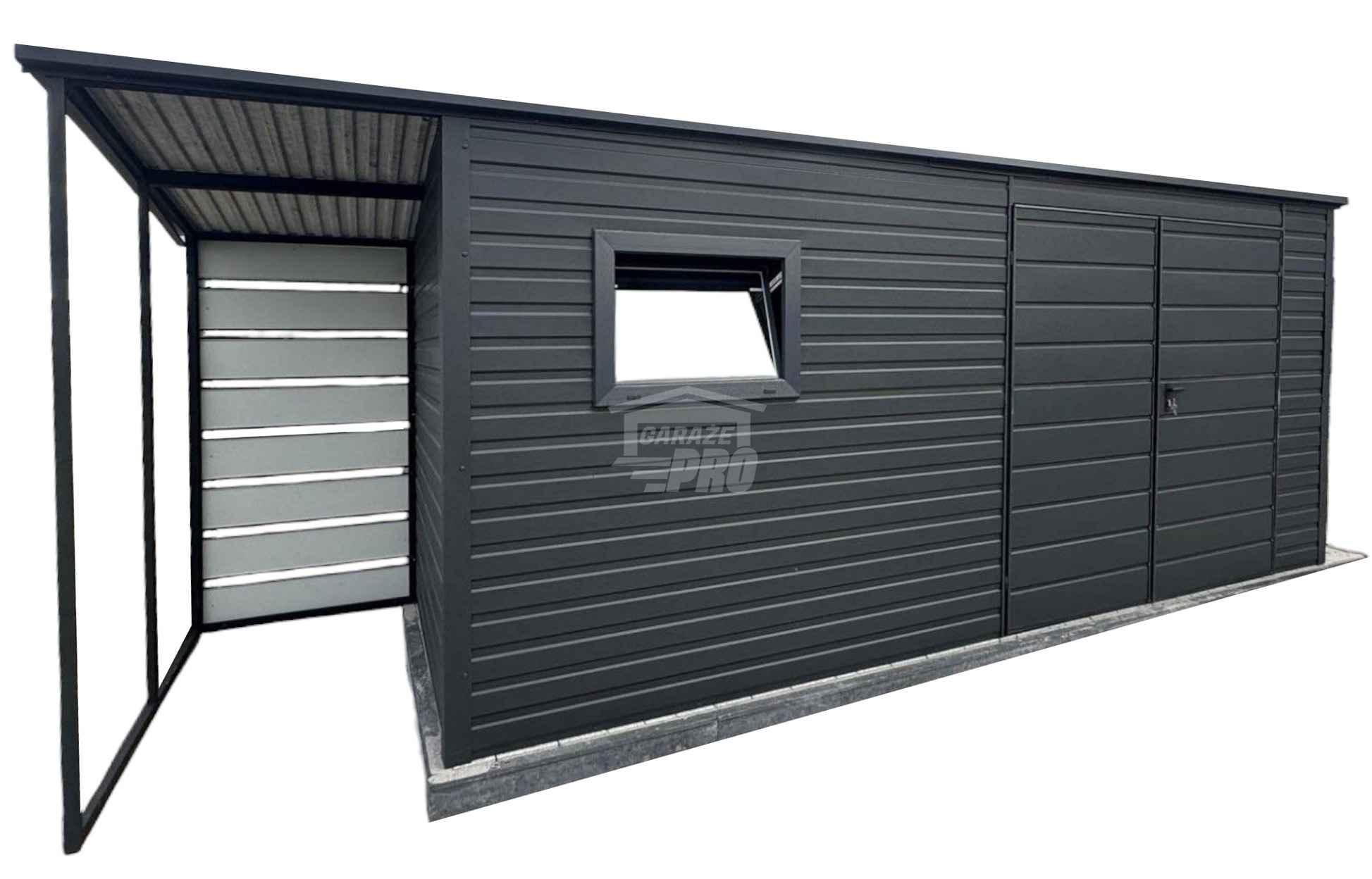 Schowek Domek Ogrodowy 5x2m wiata 1m Drzwi  okno dach spad w tył GP550 Inowrocław - zdjęcie 1