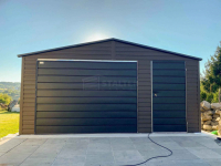 Garaż blaszany 5x5m - brama uchylna - drzwi -dach ST196 Nowy Dwór Mazowiecki - zdjęcie 2