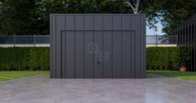 Garaż blaszany 3,5x5m brama uchylna drzwi blacha na rąbek dach TKD372 Nysa - zdjęcie 4