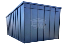 Garaż blaszany 3x5 m - brama drzwi blacha na rąbek dach  GP740