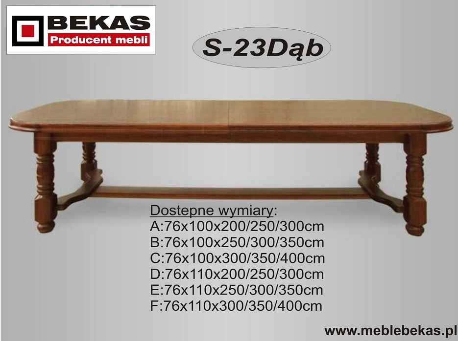 Stół z Krzesłami Nowy Dębowy od BEKAS Meble Stylowe Lublin - zdjęcie 2