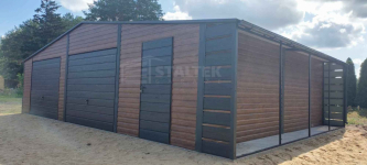 Garaż blaszany 10x6m + wiata 1m 2x Brama 2x okno drzwi rynny ST139 Niepołomice - zdjęcie 2