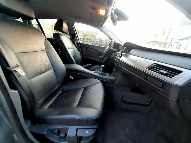BMW 525 2.5i 218PS NAVI SKÓRA MANUAL Rata600zl Śrem - zdjęcie 7