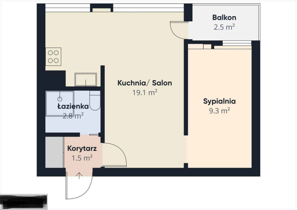 2pok, 35met, Okolice Borowskiej BALKON/PIWNICA/WINDA (Wrocław) Krzyki - zdjęcie 6