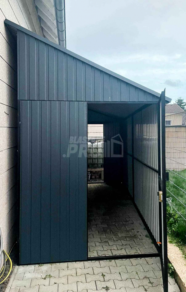 Domek Ogrodowy Garaż  2x5 Brama dwuskrzydłowa + drzwi  spad w bok GP92 Września - zdjęcie 6