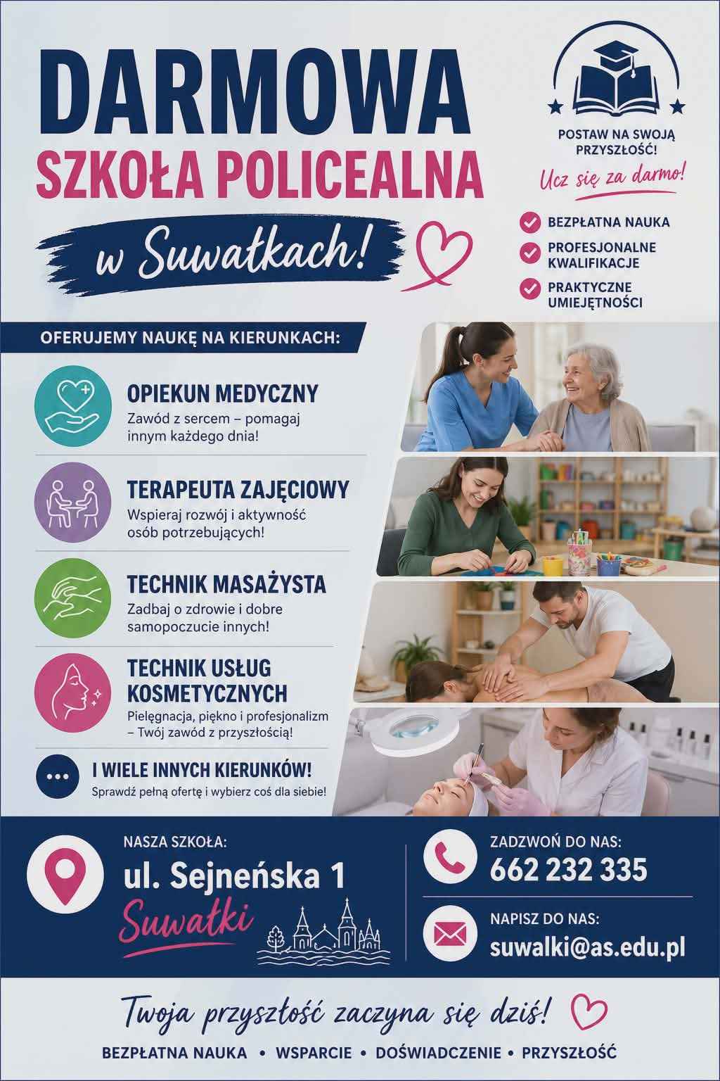 DARMOWE KIERUNKI POLICEALNE! Suwałki - zdjęcie 1