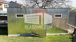 Blaszak - Garaż Blaszany 3x5 Drzwi - Ocynk - 2x okno Spad w Tył BL94 Gdańsk - zdjęcie 2
