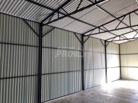 Hala Garaż blaszany 6x7 Brama dwuskrzydłowa antracyt dwuspad GP194 Włocławek - zdjęcie 7