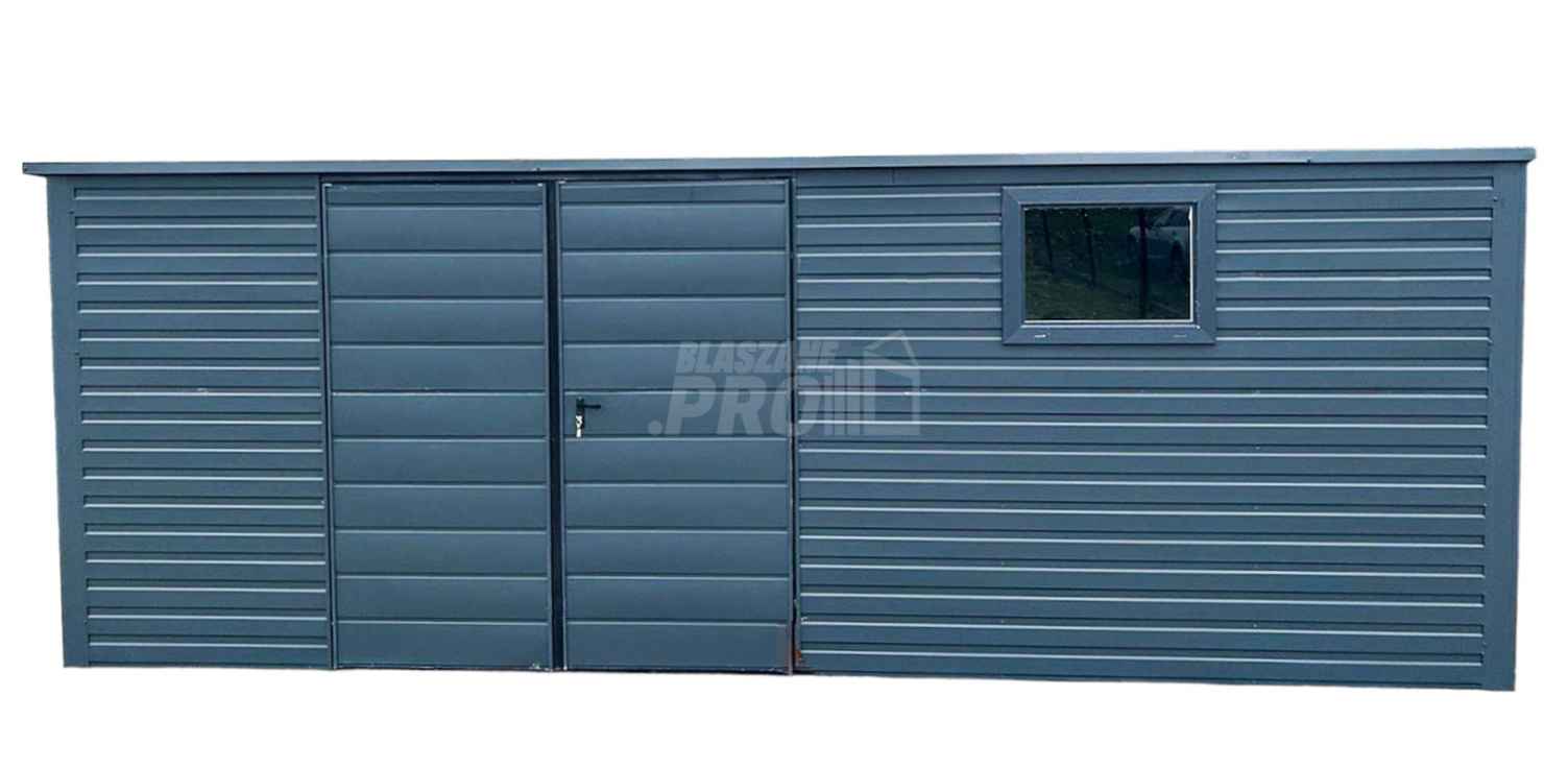 Domek Ogrodowy Garaż 6x3 Brama Dwuskrzydłowa dach Spad w tył GP256 Kłodzko - zdjęcie 1
