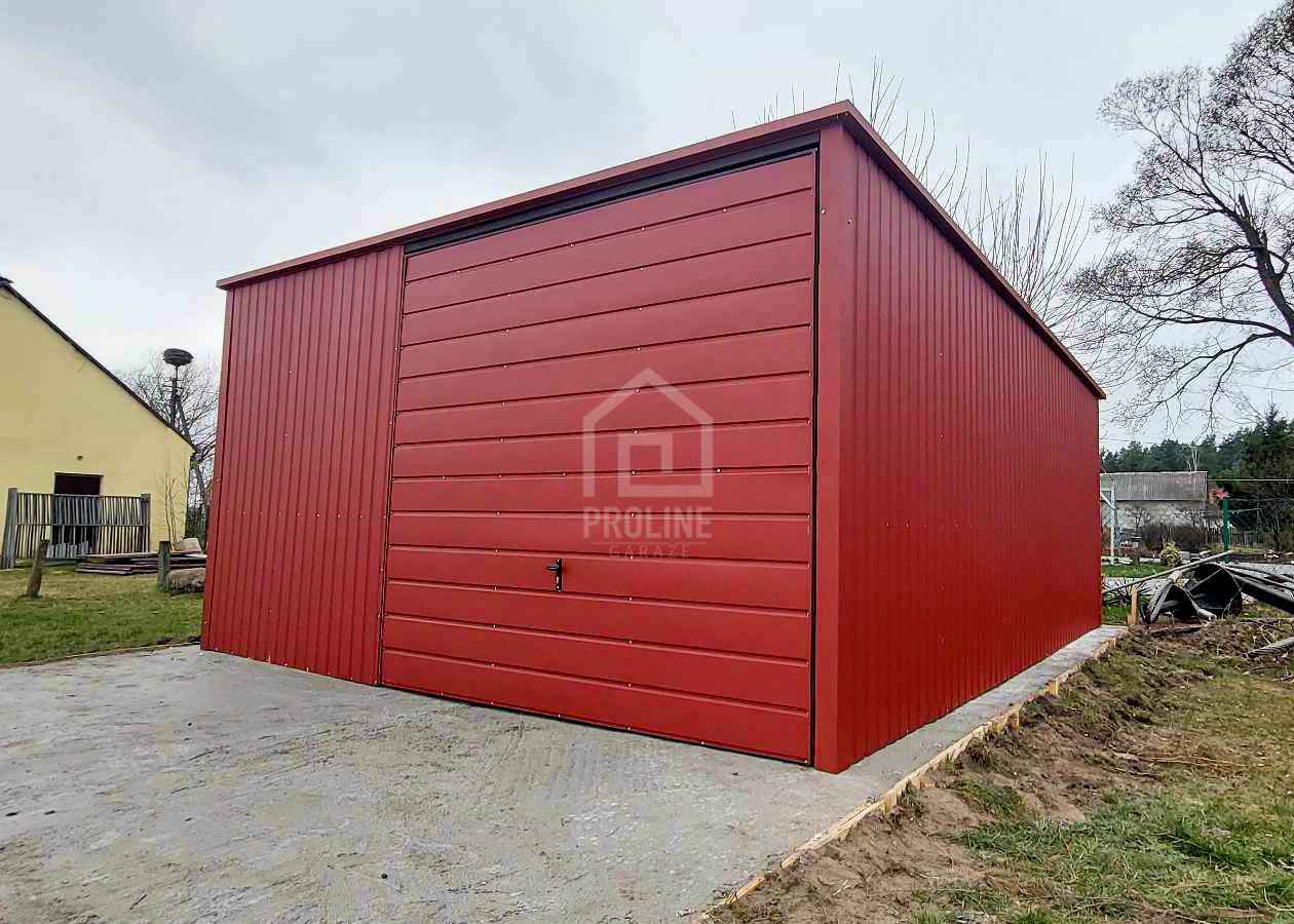 Garaż blaszany 6x6 - Brama uchylna - drzwi - dac w tył PLG113 Rybnik - zdjęcie 3