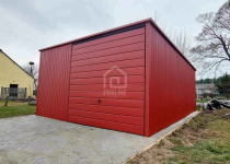 Garaż blaszany 6x6 - Brama uchylna - drzwi - dac w tył PLG113 Rybnik - zdjęcie 3