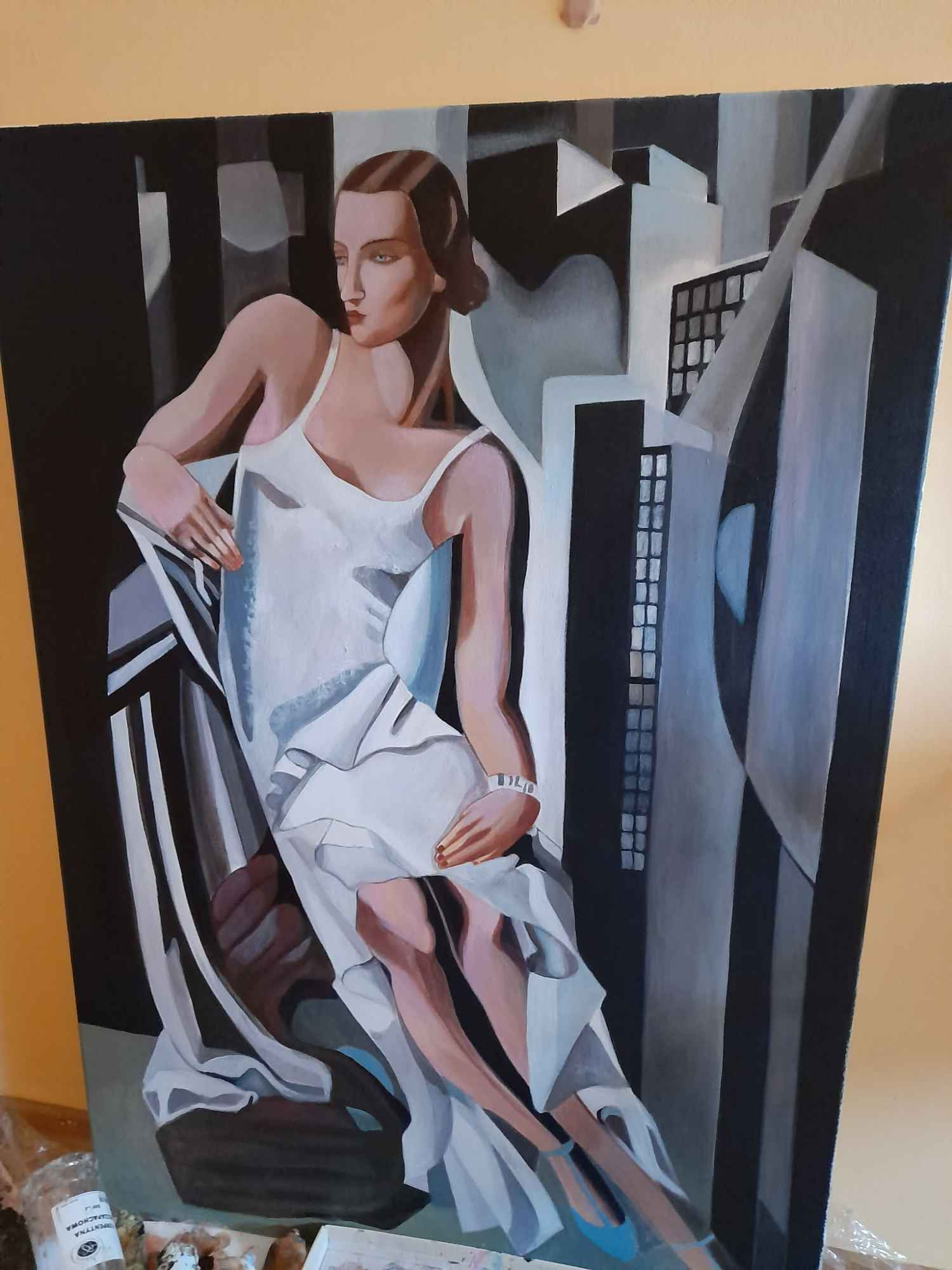 Tamara Łempicka obraz 100 na 70 cm Rembertów - zdjęcie 3