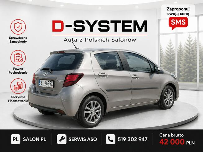 Toyota Yaris 2015 Salon Polska 39TYS KM GWARANCJA serwis ASO Białystok - zdjęcie 4