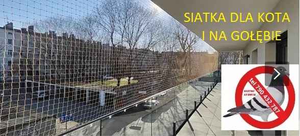 Siatka Opole montaż siatki na balkonie,oknie dla kotka przeciw ptakom Opole - zdjęcie 1