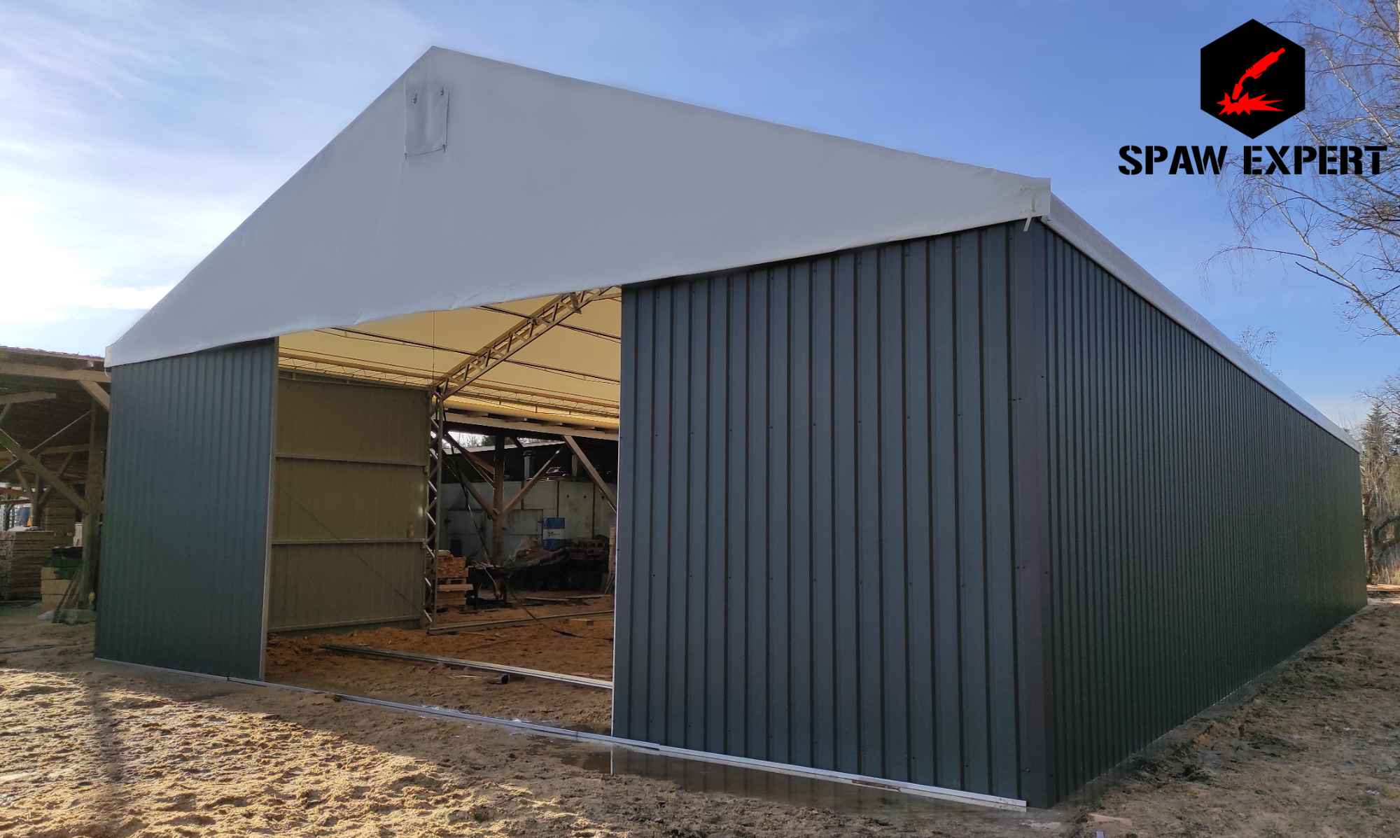 Hale namiotowe - całoroczne solidne konstrukcje stalowe Łódź - zdjęcie 6