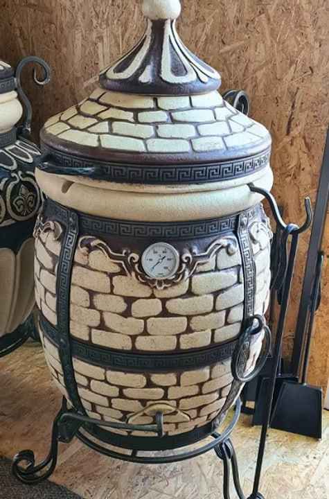 Tandoor 65L Brick | Szamotowy piec grillowy, ręcznie robiony Śródmieście - zdjęcie 2