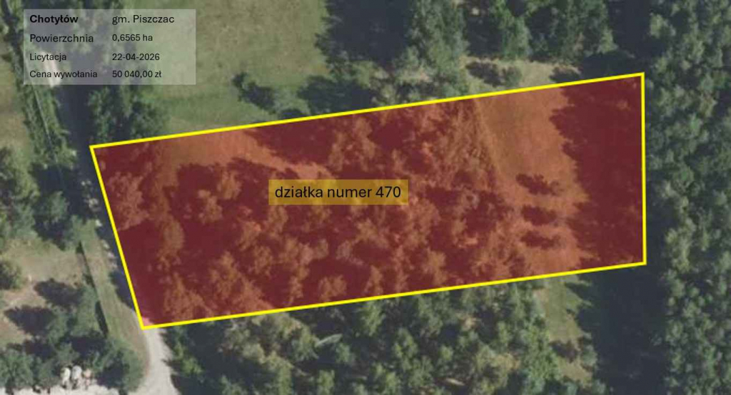 8 działek, licytacja komornicza, inwestycyjne Chotyłów - zdjęcie 5